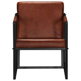 NNEVL Armchair Brown Real Leather