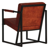 NNEVL Armchair Brown Real Leather