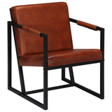 NNEVL Armchair Brown Real Leather