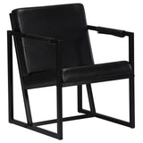 NNEVL Armchair Black Real Leather