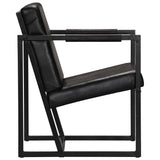 NNEVL Armchair Black Real Leather