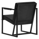 NNEVL Armchair Black Real Leather