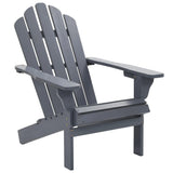 NNEVL Garden Chair with Ottoman Wood Grey