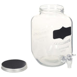 NNEVL Beverage Dispensers 2 pcs with Stand 2 x 4  L Glass