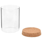 NNEVL Storage Glass Jars with Cork Lid 6 pcs 650 ml
