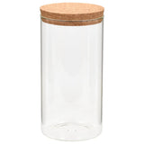 NNEVL Storage Glass Jars with Cork Lid 6 pcs 1100 ml