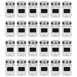 NNEVL Storage Jars with Sticker 24 pcs 300 ml