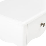 NNEVL Nightstand White 40x30x50 cm Solid Pine Wood