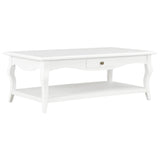 NNEVL Coffee Table White 110x60x40 cm MDF