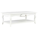 NNEVL Coffee Table White 110x60x40 cm MDF