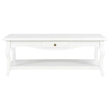 NNEVL Coffee Table White 110x60x40 cm MDF
