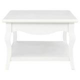 NNEVL Coffee Table White 110x60x40 cm MDF