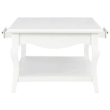 NNEVL Coffee Table White 110x60x40 cm MDF