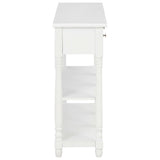 NNEVL Console Table White 120x30x76 cm MDF