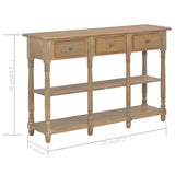 NNEVL Console Table 120x30x76 cm MDF