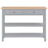 NNEVL Sideboard Grey 110x35x80 cm MDF