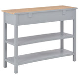 NNEVL Sideboard Grey 110x35x80 cm MDF