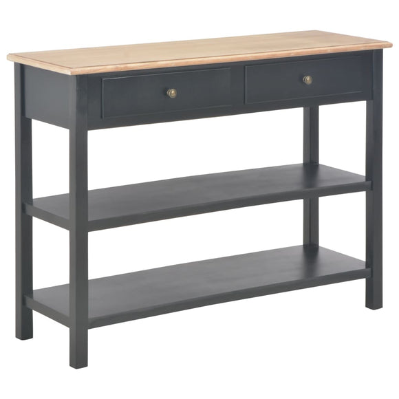 NNEVL Sideboard Black 110x35x80 cm MDF