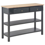 NNEVL Sideboard Black 110x35x80 cm MDF