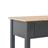 NNEVL Sideboard Black 110x35x80 cm MDF