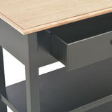 NNEVL Sideboard Black 110x35x80 cm MDF