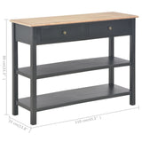 NNEVL Sideboard Black 110x35x80 cm MDF