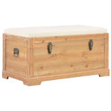NNEVL Storage Chest with Cushion 80x40x40 cm MDF