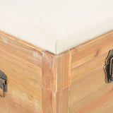 NNEVL Storage Chest with Cushion 80x40x40 cm MDF