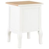 NNEVL Bedside Cabinet 2 pcs White 35x30x49 cm MDF
