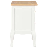 NNEVL Bedside Cabinet 2 pcs White 35x30x49 cm MDF