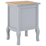 NNEVL Bedside Cabinets 2 pcs Grey 35x30x49 cm MDF