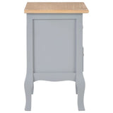 NNEVL Bedside Cabinets 2 pcs Grey 35x30x49 cm MDF