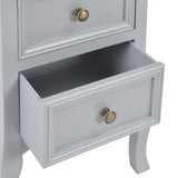 NNEVL Bedside Cabinets 2 pcs Grey 35x30x49 cm MDF