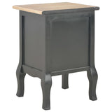 NNEVL Bedside Cabinets 2 pcs Black 35x30x49 cm MDF