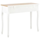 NNEVL Dressing Console Table with 3 Drawers White