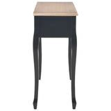 NNEVL Dressing Console Table with 3 Drawers Black