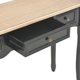 NNEVL Dressing Console Table with 3 Drawers Black