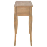 NNEVL Dressing Console Table with 3 Drawers Brown