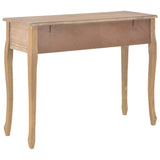 NNEVL Dressing Console Table with 3 Drawers Brown