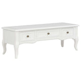 NNEVL TV Cabinet White 100x35x35 cm Wood