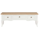 NNEVL TV Cabinet White 100x35x35 cm Wood