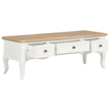 NNEVL TV Cabinet White 100x35x35 cm Wood