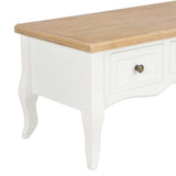 NNEVL TV Cabinet White 100x35x35 cm Wood