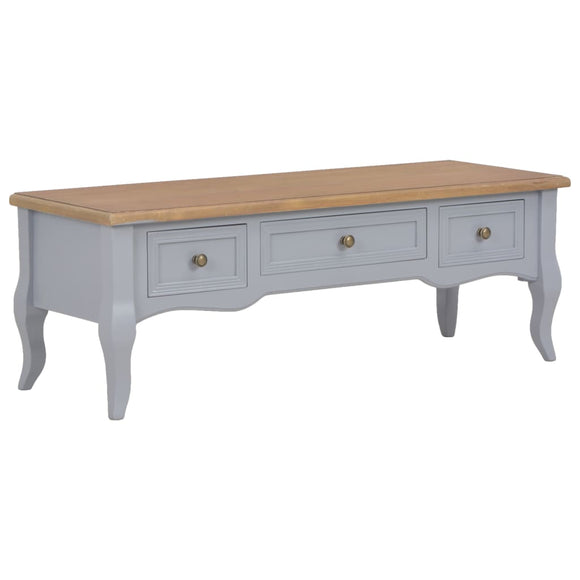 NNEVL TV Cabinet Grey 100x35x35 cm Wood
