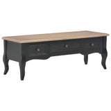 NNEVL TV Cabinet Black 100x35x35 cm Wood