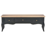 NNEVL TV Cabinet Black 100x35x35 cm Wood