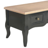 NNEVL TV Cabinet Black 100x35x35 cm Wood
