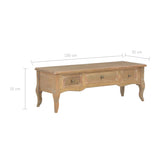 NNEVL TV Cabinet Brown 100x35x35 cm Wood