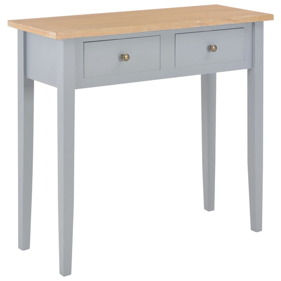 NNEVL Dressing Console Table Grey 79x30x74 cm Wood