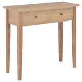 NNEVL Dressing Console Table Brown 79x30x74 cm Wood
